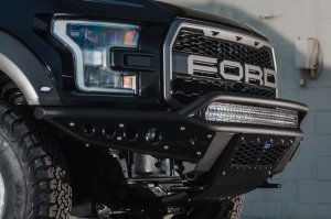 Ford F-150 Raptor Front Bumper - Addictive Desert Designs - Stealth R - Hammer Black - `17-`18 Ford F-150 Raptor Front Bumper - Addictive Desert Designs - Stealth R - Hammer Black - `17-`18